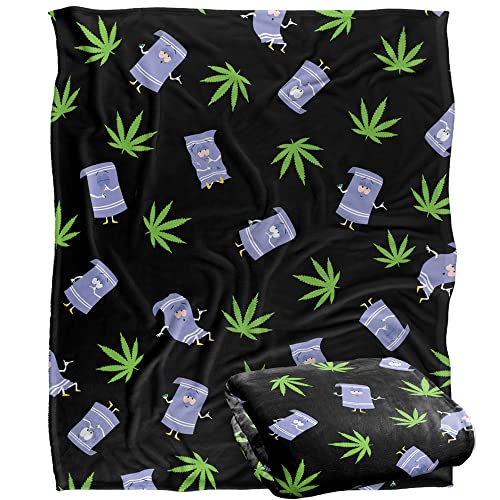 LOGOVISION 50"x60" South Park Towelie Pattern Silky Soft Throw Blanket