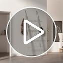4-Tier Clear Acrylic Blanket Ladder, 5.6ft Modern Quilt and Towel Rack