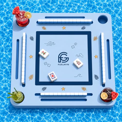 31.5-inch Floating Mahjong & Poker Game Table for Pool and Hot Tub