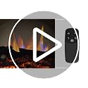 23-Inch Freestanding Electric Fireplace Log Set with Heater and Remote