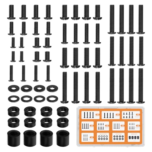 Universal TV Mounting Hardware Kit - M4 M5 M6 M8 Screws, Washers & Spacers