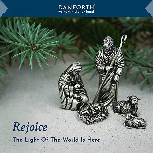 Danforth Nativity Angels Set - Handcrafted Pewter Religious Figurines