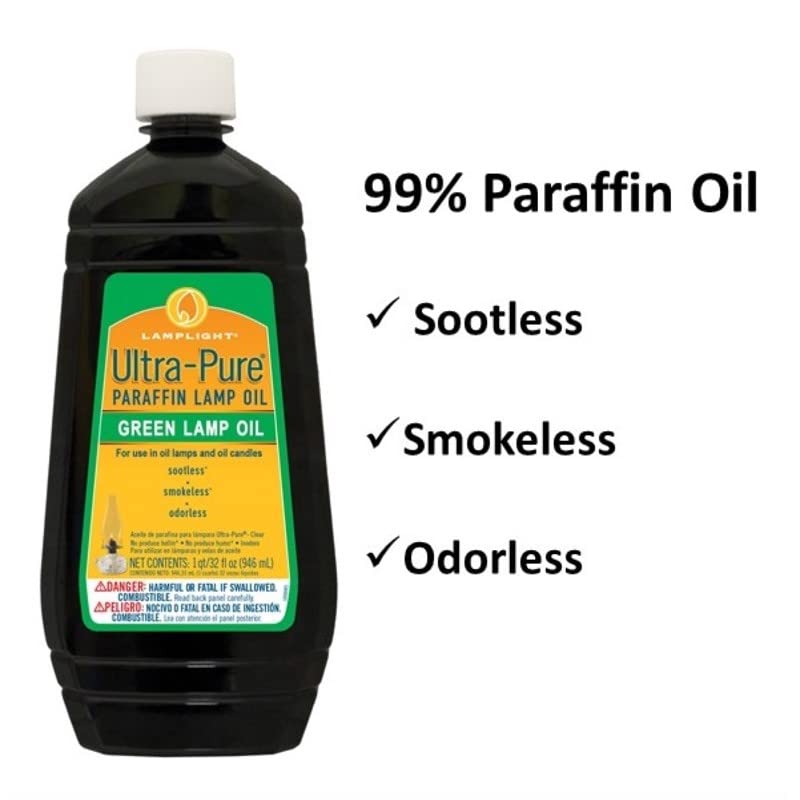 32 Oz. Green Ultra-Pure Lamp Oil for Oil Lamps