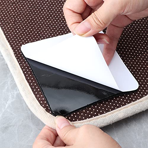 Non-Slip Rug Grippers for Hardwood Floors - 10-Pack Anti-Curling Carpet Tape