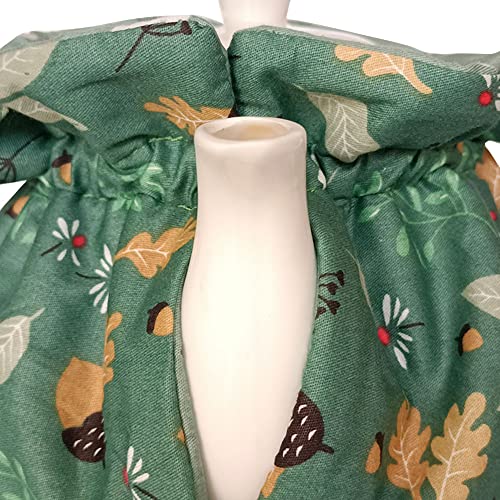 Insulated Cotton Tea Cozy for 27-41oz Teapots, Hazelnut Leaf Print