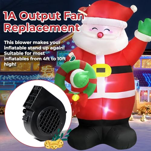 CYXG 12V 1000mA Inflatable Fan Replacement for Christmas & Halloween Inflatables