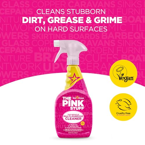 The Pink Stuff Miracle Multi-Purpose Cleaner Spray, 25 fl oz - Tough on Grease