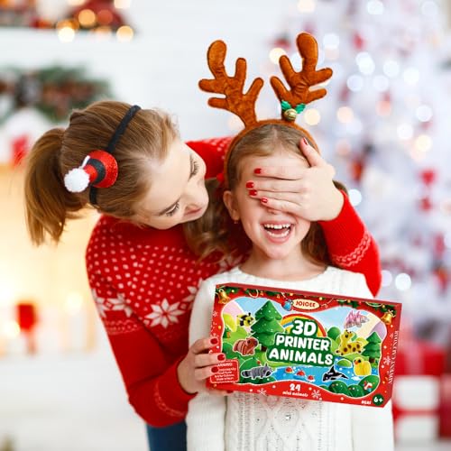 24 Days Christmas Advent Calendar with Articulated 3D Animal Fidget Toys