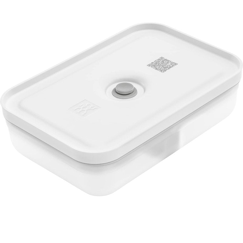 ZWILLING Fresh & Save Plastic Flat Lunch Box, Airtight Container, Meal Prep, BPA-Free, Grey, Semitransparent - Large