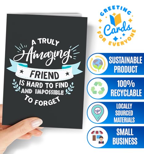 Friend Greeting Card — 5x7" Card for Any Occasion | Original & Cheeky Variation: Friend