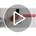 Command Satin Nickel Bathroom Hand Towel Ring with Adhesive Strips