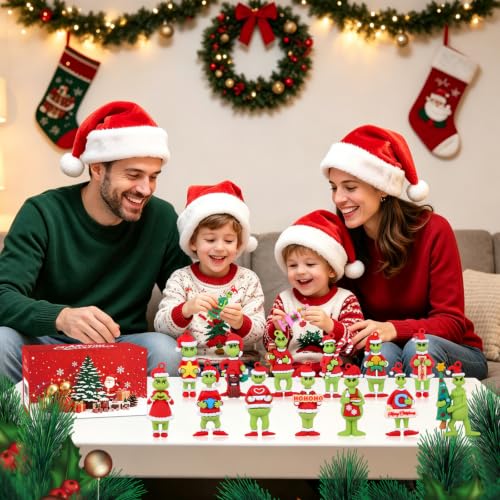 24-Piece 3D Christmas Ornaments Set for Tree Decor | Festive Holiday Decorations