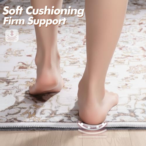 Non-Slip Rug Pad 6x9 Ft - Anti-Slip PVC Carpet Gripper for Hardwood Floors