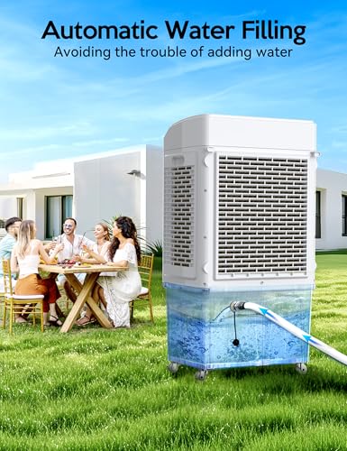 35-Inch Evaporative Air Cooler 9.2-Gallon Swamp Cooler with Remote