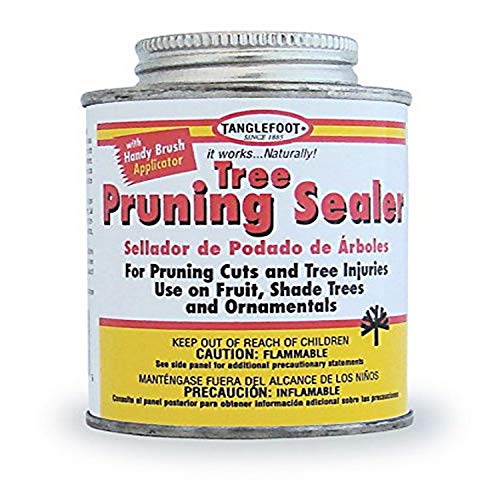 Tree Pruning Sealer with Brush Cap, 8 oz - Weatherproof Cut & Injury Seal