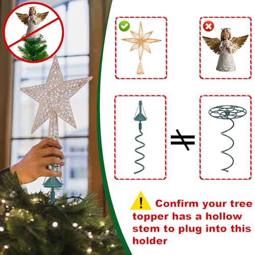 Universal Christmas Tree Topper Holder - Adjustable Stabilizer Support