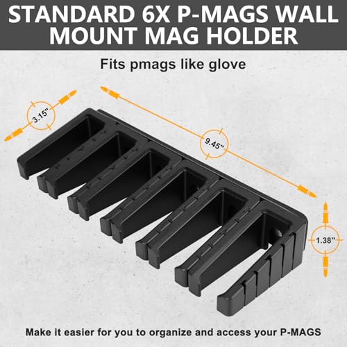 Magnetic Magazine Wall Mount for 5.56 .223 Magazines, ABS Storage Organizer