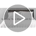 Ultra Soft 100% Cotton Duvet Cover with Zipper Closure - Full/Queen