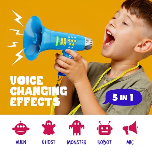 Mini Explorer 5-in-1 Kids Voice Changer Toy with Lights and Echo Control
