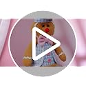Junkin Gingerbread Man Christmas Tree Topper Plush Doll 19 Inch Holiday Decor