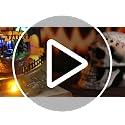 Animated Halloween Village Haunted House with Moving Train and LED Lights