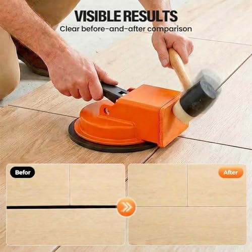 Heavy Duty Floor Gap Fixer Tool with Suction Cup for Laminate and Wood