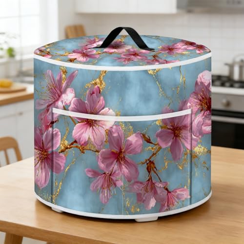Universal Kitchen Appliance Dust Cover with Storage Pockets for Pressure Cookers