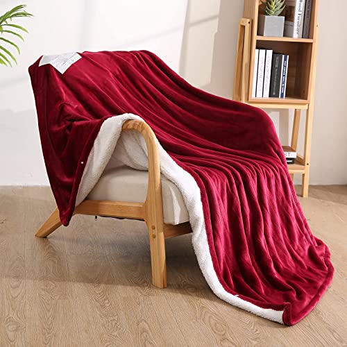 Electric Heated Throw Blanket, 50" x 60" Soft Flannel with 4 Heat Settings