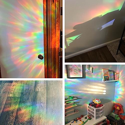 Rainbow Window Decals for Bird Strikes - 35 Anti-Collision Clings