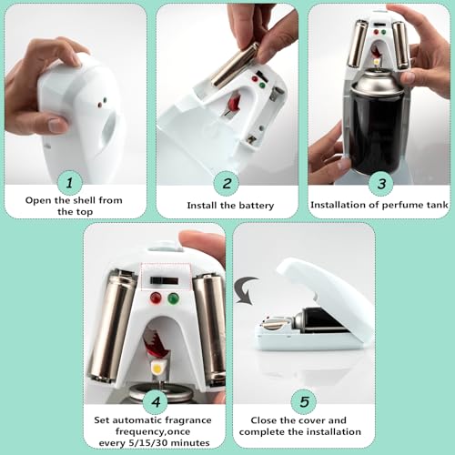 Automatic Air Freshener Dispenser – Battery Operated Timed Mist Sprayer