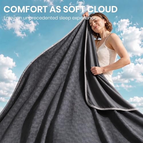 Cooling Blanket 90x90 for Hot Sleepers - Breathable Soft Summer Throw