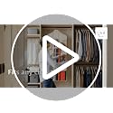 Double-Sided Wrapping Paper Organizer with Wooden Hanger and Pockets