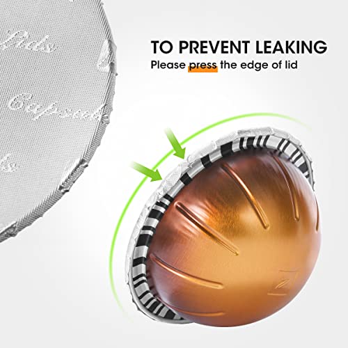 Aluminum Foil Seal Lids for Refillable Coffee Pods - 62mm (120 Pack)