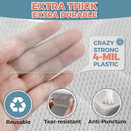 Waterproof Crib Mattress Storage Bag - Heavy Duty 4-Mil Plastic Moving Cover