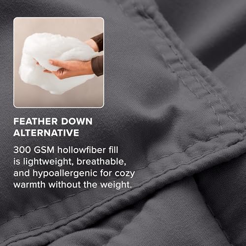 Full Comforter Set - Ultra Soft Down Alternative, Grey