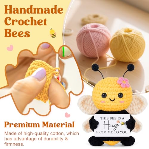 Handmade Crochet Bee Get Well Soon Gift - Soft Recovery Comfort Keepsake