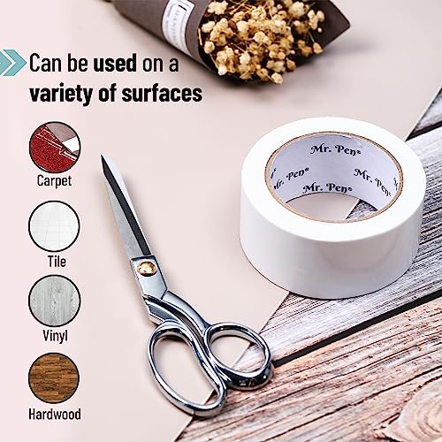 Double Sided Carpet Tape for Rugs on Hardwood Floors - 2 Inch x 11 Yards