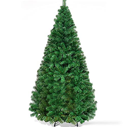 6ft Artificial Christmas Tree - 650 Lush Branch Tips & Metal Stand