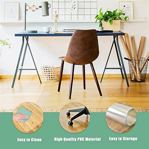 Clear PVC Floor Protector Mat - Heavy Duty Waterproof Vinyl Carpet Runner