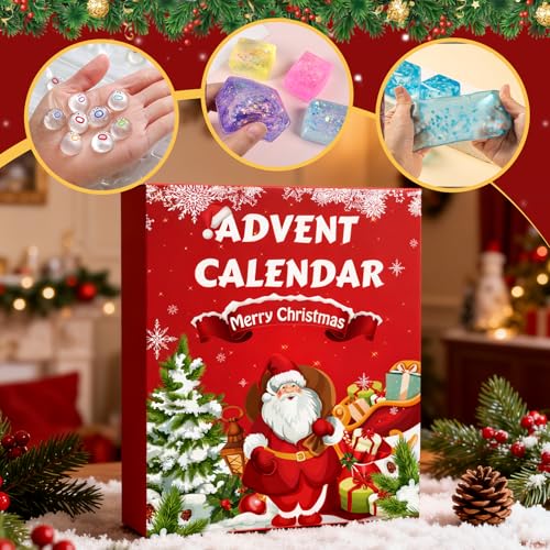 24-Day Squishy Advent Calendar - Fidget Toy Christmas Countdown Box