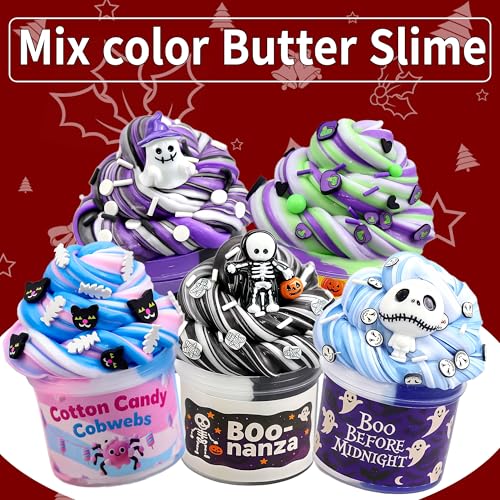 Halloween Slime Advent Calendar - 24-Day DIY Countdown Kit with Toys