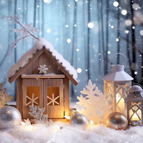 20oz White Artificial Fake Snow for Christmas Village Decor & Crafts