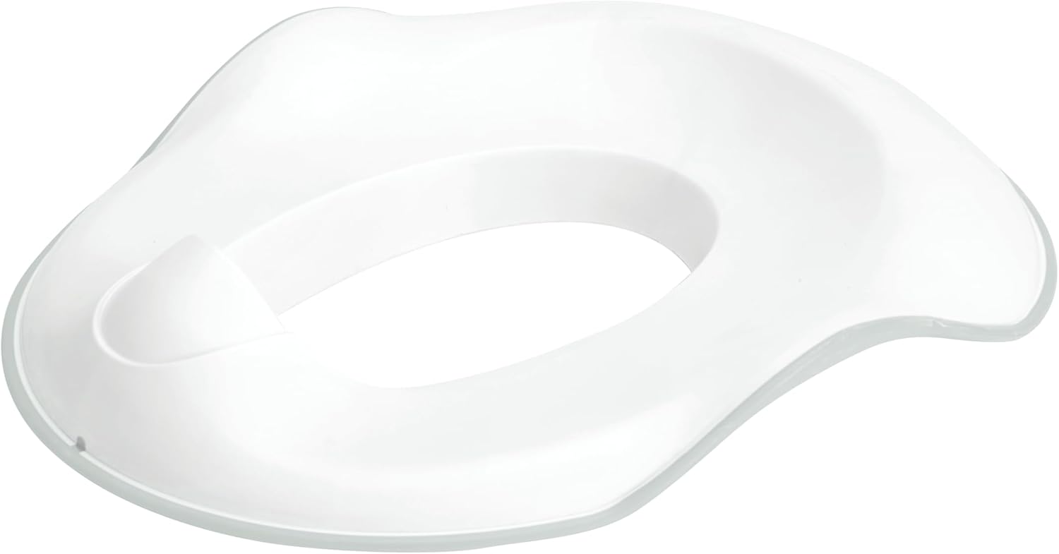Ubbi Adjustable Toilet Trainer for Toddlers - Built-In Handles & Bonus Potty Hook - Gray