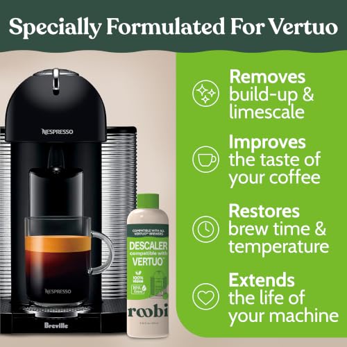 Roobi Nespresso Vertuo Compatible Descaling Solution - 2 Pack, Descaling Solution