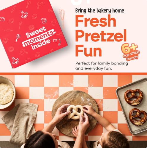 Kids Pretzel Baking Kit with Pre-Measured Ingredients and Recipe