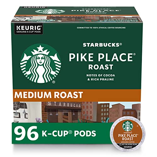 Starbucks Pike Place Roast Medium Roast K-Cup Coffee Pods 96 Count