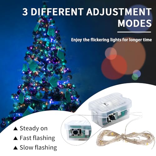 8 Pack Battery Operated Fairy Lights 7Ft 20 LED Waterproof Twinkle String Lights