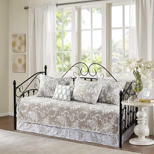 6-Piece Reversible Microfiber Daybed Cover Set, Bohemian Floral Bedding