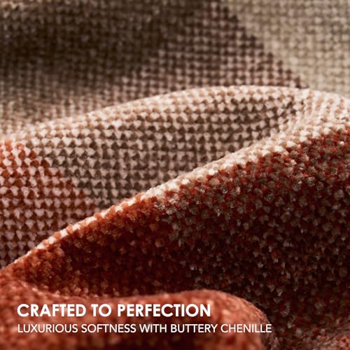 EverGrace Harvest Plaid Throw Blanket with Tassels - 50"x60" Soft Knit Throw