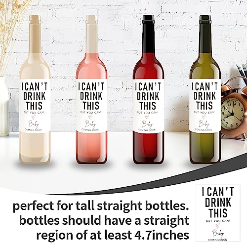 Pregnancy Announcement Wine Labels Set of 10 - Waterproof Baby Reveal Stickers